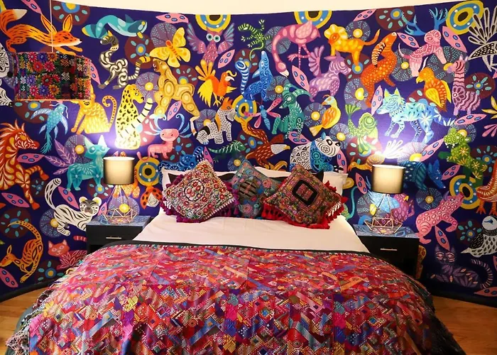 The Tower Of Alebrijes In San Angel Inn